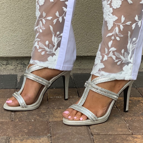 rhinestone encrusted heels